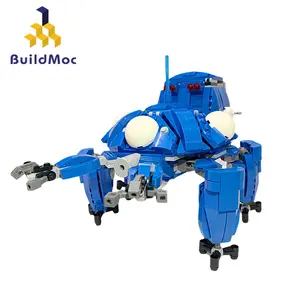 BuildMoc Cartoon Mehca Tachikoma Building Blocks Set For Ghost in the Shell Intelligent Vehicle Robot Bricks Toys Children Gifts