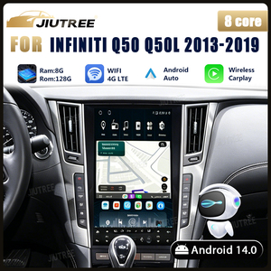 Système double écran vertical style Tesla Android 14 pour Infiniti Q50 Q50L 2013-2019 Autoradio GPS Navigation Lecteur multimédia - Product Image 6
