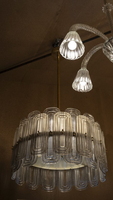 Lustre en verre d'art de Murano du milieu du siècle