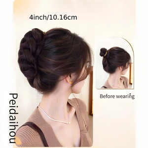 Perruque synthétique en fibres résistantes à la chaleur pour femmes - Comprend des styles à clipser pour chignons et tresses - Product Image 4