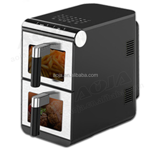 AOJA DoubleStack مقلاة هوائية ذكية بسلة 2-DoubleStack طهي 4 أطعمة في وقت واحد تصميم موفر للمساحة 6L + 6L 12-in-1 مقلاة هوائية - Product Image 3