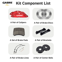 Kit de freinage haute performance GARRI'S Racing avec étrier à 6 pistons et disque pour Toyota Hilux Ford Ranger Isuzu D-Max Mitsubishi Triton