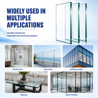 Verre trempé transparent personnalisé 6MM 8MM 10MM 12MM pour applications industrielles, solaires, extérieures et de salle de bain, pour la décoration