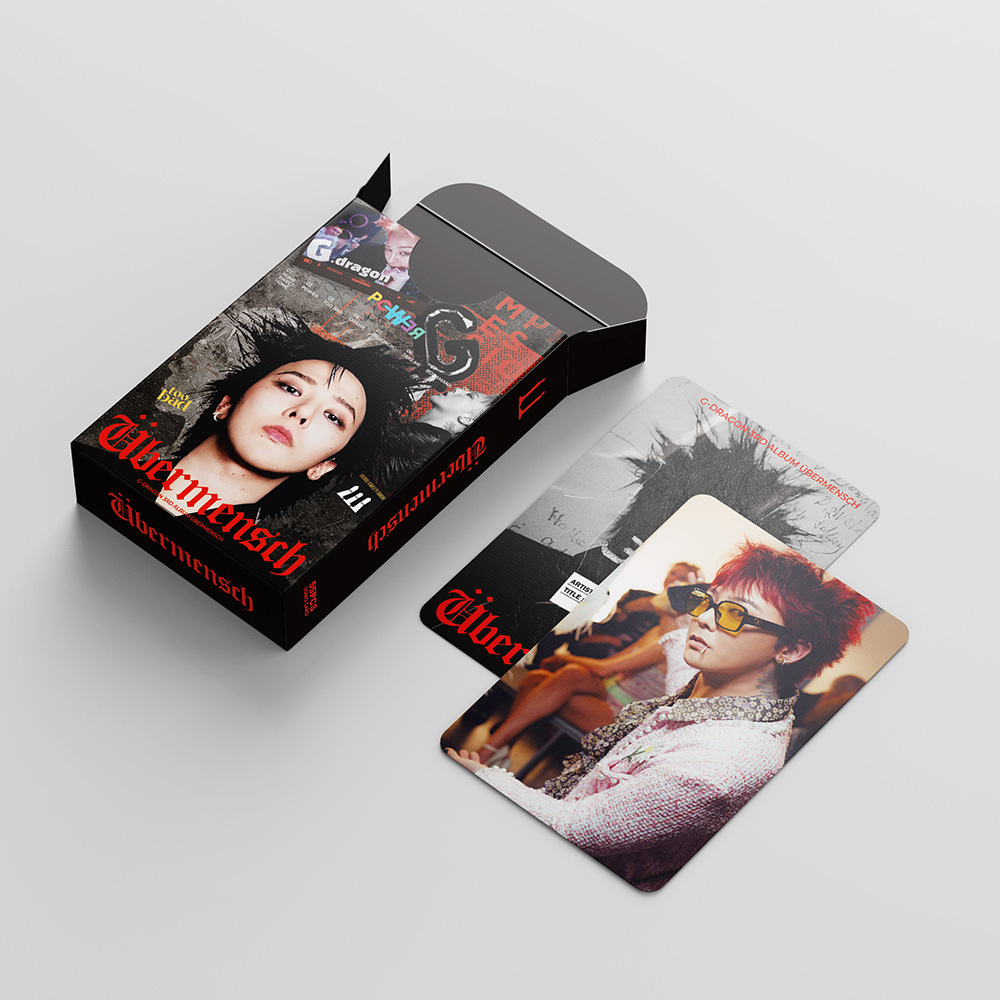 55Pcs/Set KPOP BIGBANG G-Dragon LOMO Card Ubermensch Album