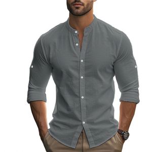 Social <strong>Dress</strong> Chinese Plain <strong>Boss</strong> Breathable Business Work Shirt - Product Image 4