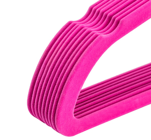 Lindon ขายส่งราคาถูกประหยัดพลังงาน Flocked ชุดแขวนไม้แขวนเสื้อกำมะหยี่50 Tie Bar - Product Image 5