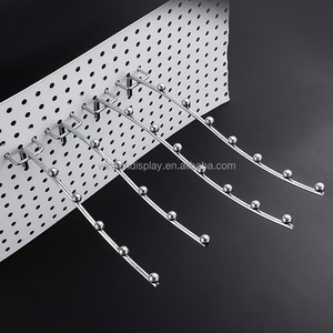 Hot Sale Free Samples Metal <b>Chrome</b> Pegboard <b>Hook</b>/ Price Tag Wire Display <b>Hooks</b> - Product Image 1