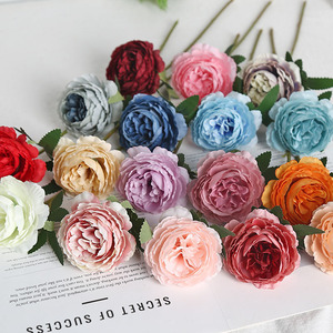 <b>Artificial</b> <b>Flower</b> Manufacturer <b>Silk</b> Ranunculus Single Stem Home Decoration Wedding Ornament - Product Image 2