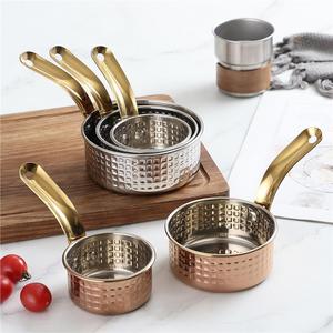 Stainless Steel Sauce Pan With Handle Durable Non Stick For Fries And Snacks 8888 - Product Image 2