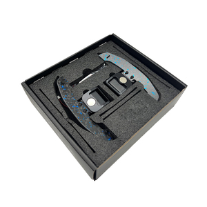 Volant de direction magnétique en fibre de carbone noir de luxe BAITONG personnalisé pour <span class=keywords><strong>Audi</strong></span> A5/A3 8v, accessoires intérieurs de voiture - Product Image 5