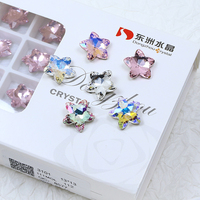 K9 perles à coudre en cristal strass forme de fleur 3D Nail Art bijoux de vêtements vente en gros de pierres fantaisie point arrière pratique pour le bricolage