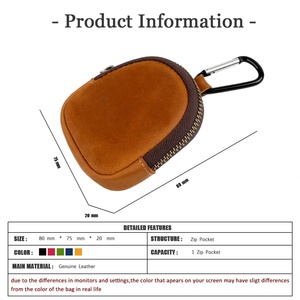 Elegant Unisex <b>Coin</b> Purse Compact Leather Mini <b>Coin</b> <b>Case</b> Zipper for Everyday Use Women's <b>Coin</b> Pouches <b>Coin</b> Purse - Product Image 5