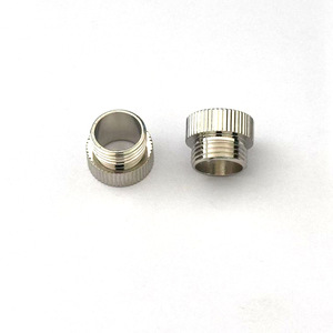 Manchon à visser en T sur mesure M4 M6 M8, insert fileté métrique en acier au carbone nickelé, filetages externes moletés, support OEM - Product Image 1