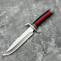 Vente en gros de couteaux à lame fixe en cuir à manche en bois tranchant de haute dureté couteau à boeuf de survie Camping chasse randonnée