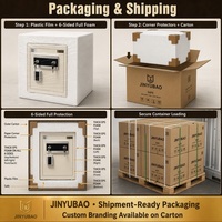 Caja Fuerte de Acero Laminado en Frío de 45 cm, Completamente de Acero, 2.2 mm, con Contraseña Digital Electrónica, Antirrobo, Personalizable, para Interiores y Exteriores