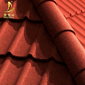 Tôles de Toiture Ondulées Commerciales Résistantes à la Chaleur Modernes IBR Vert Forêt Noir Métal Revêtu de Pierre pour Appartements et Hôtels - Product Image 1