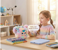Poupée en peluche interactive intelligente IA, personnages adorables, jouet personnalisé, compagnon, sac à dos, pendentif