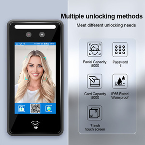 7-Inch Waterdichte Dynamische Gezichtsherkenning Toegangscontrolesysteem Alles-In-Één Machine Met Wifi Externe Deuropening - Product Image 4