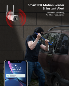 Tuya 2MP Wifi Smart Camera 14400 mAh Outdoor PTZ batteria senza filo fotocamera solare - Product Image 5