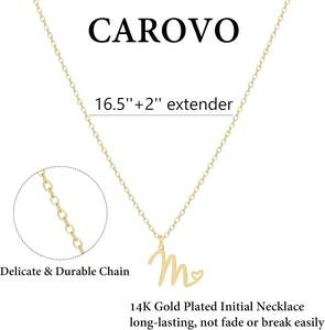 Initial Femmes Dainty Laiton Lettre Pendentif Charme Collier À La Mode Simple Mignon Monogramme Nom Bijoux Cadeau - Product Image 5