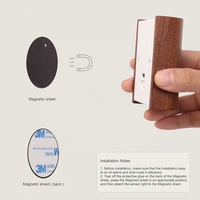 Vente flash : Lampes de nuit à capteur pour la maison, le bureau, la chambre, la cuisine, le couloir, les escaliers, éclairage moderne en bois sans fil rechargeable par USB