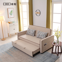 COOC OEM/ODM usine Haut De gamme Personnaliser Meubles Usine Salon Tissu Fauteuil Capitonné 3 Places Pliant Canapé-Lit Moderne