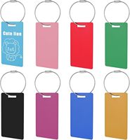 Étiquettes de bagages de voyage personnalisées de haute qualité, gravées au laser, personnalisées, étiquettes de bagages pour sacs de voyage