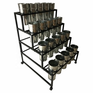 מתכת פרח אגרטל ירקות דליים צמח חנות תצוגת rack מעמדי עבור חממה גן - Product Image 1