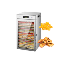 Nieuwkomer Roestvrijstalen Touchscreen 18-laags Voedseldroger Machine Voor Groenten En Fruit Machine