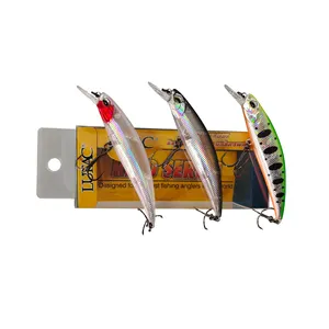 LUTAC Classique 8.9g 70mm Minnow Bait Naufrage Eau 12 Couleurs BKK Hameçons Pour La Pêche