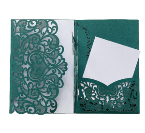 Laser évidé mariage mariée douche carte <span class=keywords><strong>de</strong></span> voeux amour carte d'invitation fiançailles carte d'invitation - Product Image 6