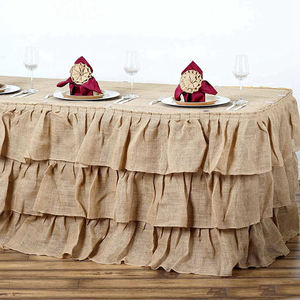 Falda de mesa desechable de alta calidad, accesorio decorativo impermeable y reutilizable para bodas, eventos formales, hoteles, banquetes - Product Image 6