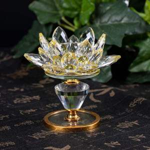 Portalámparas de mantequilla de loto de cristal creativo de alta calidad, portavelas de cristal para el hogar, decoración, portalámparas <span class=keywords><strong>Fogon</strong></span> - Product Image 1