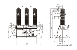 Interruptor de Circuito al Vacío VCB HD4/Z 40.12.25 1250A 1600A 2000A 2500A 3150A HD4 40.16.31 Tipo Fijo/Extraíble HD4 40.20.31 HD4/Z - Product Image 3