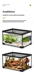 Terrario Multiespecífico para Reptiles e <span class=keywords><strong>Invertebrados</strong></span>, Vidrio Ultra Transparente, Iluminación de Alto Brillo, Diseño a Prueba de Escapes, Recinto de Cría - Product Image 6
