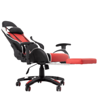 Vente en gros de chaises de bureau en cuir de course chaises de jeu modernes pivotantes d'ordinateur de haute qualité chaises de jeu de course avec accoudoir 2D
