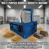 Machine à briquettes de biomasse polyvalente pour la transformation de sciure de bois, paille, coques de riz et déchets agricoles en combustible en granulés