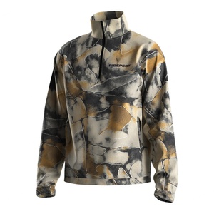 Veste pull à col montant pour homme avec fermeture éclair 1/3, coupe ajustée pour la course, l'entraînement et les tenues décontractées quotidiennes - Product Image 1