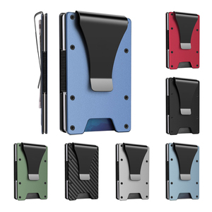 Carbon Fiber <b>Card</b> <b>Holder</b> with Money Clip RFID Blocking Slim <b>Wallet</b> <b>for</b> Men - Product Image 1