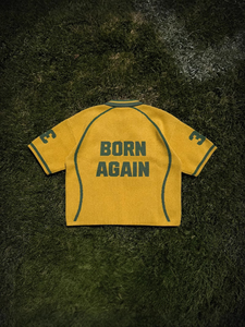 Pull tricoté surdimensionné en coton 100% anti-boulochage avec motif lettres, style rétro Blokecore, maillot <span class=keywords><strong>de</strong></span> football vintage, logo personnalisé, collection automne - Product Image 2