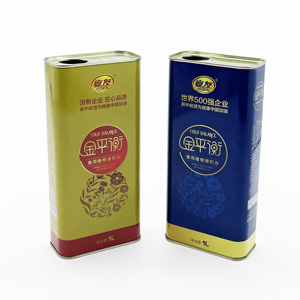 Lata Rectangular de Hojalata de Grado Alimenticio de 1L para Aceite de Oliva con Acabado Lacado, Impresión Offset, Logotipo Personalizado y Tapa de Plástico - Product Image 5