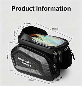 Étui de rangement étanche pour téléphone à écran tactile 7,2 pouces pour cadre avant de VTT/vélo de route, accessoires de cyclisme, sacoche pour vélos électriques et boîtes de vélo - Product Image 4