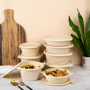 Tazón Biodegradable <span class=keywords><strong>de</strong></span> Almidón <span class=keywords><strong>de</strong></span> Maíz, Tazón Desechable a Prueba <span class=keywords><strong>de</strong></span> Fugas para Sopa, Tazón Biodegradable Apto para Microondas - Product Image 6