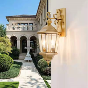 Lampes de jardin vintage en laiton de haute qualité Senzhao, éclairage LED promotionnel, applique murale extérieure, étanche - Product Image 3