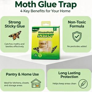 Eco-friendly <b>Moth</b> <b>Trap</b> Disposable Household <b>Moth</b> <b>Trap</b> Sticky Easy to Use Insect Control Pantry <b>Moth</b> <b>Traps</b> - Product Image 2