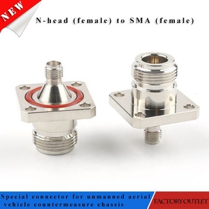 100W Ultra-hoge frequentie Power Conversie Antenne RF-F RF Coaxiale Adapter 50 Ohm F (vrouwelijk) <span class=keywords><strong>N</strong></span> (vrouwelijk) <span class=keywords><strong>Connector</strong></span> - Product Image 2
