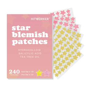 VESTA Patchs anti-acné hydrocolloïdes éclaircissants anti-âge sans cruauté, forme de cœur, non parfumés, pour tous les types de peau - Product Image 1