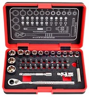 Gran oferta, herramientas manuales mecánicas profesionales, 1/4 pulgadas, Dr 72T, Super Lock, 37 Uds., juego de llaves de vaso