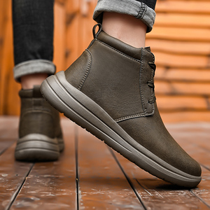 Bottes Martin décontractées et tendance pour hommes, exclusivité transfrontalière, grande taille, tige en cuir ultra-fibre, nouvelle semelle extérieure EVA antidérapante - Product Image 3