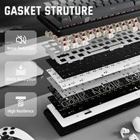Attack Shark X66 RGB 3 Mode Wired Wireless 2.4G BT Hot Swap Gasket Mechanical Gaming Keyboard